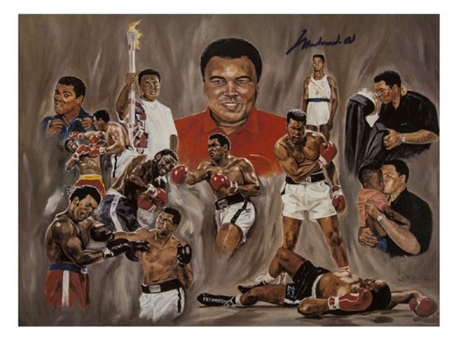 Muhammad Ali Signed 10.5x14 Inch Collage Photograph